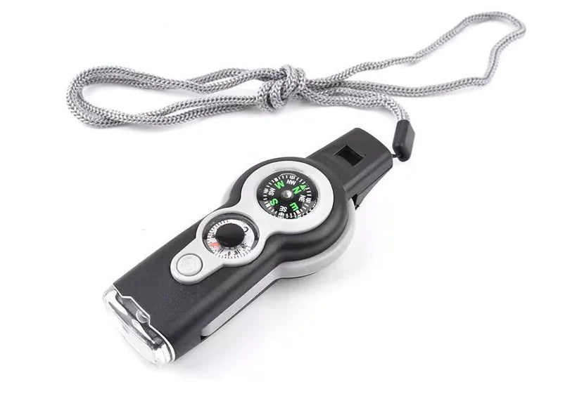 Multi-Functional Survival Whistle for Outdoor Camping